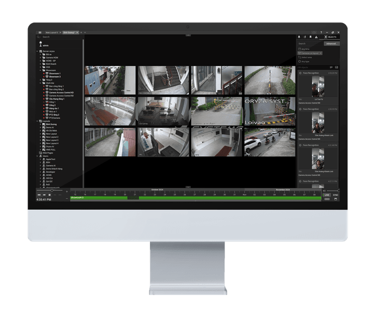 Phần mềm quản lý video Oryza